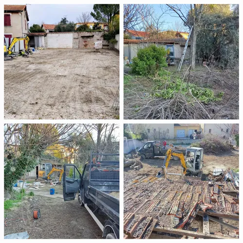 Une photo de Nettoyage de terrain et démolition