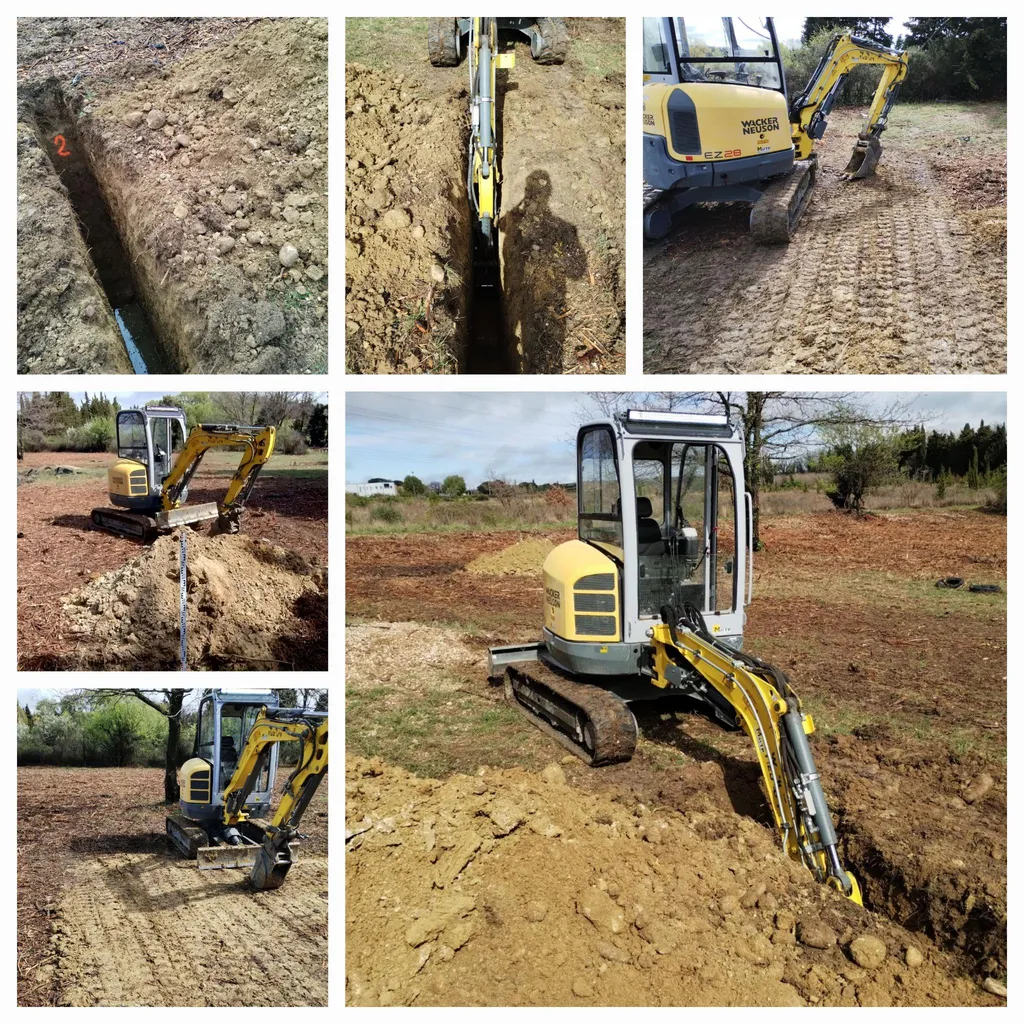 une minipelle mécanique